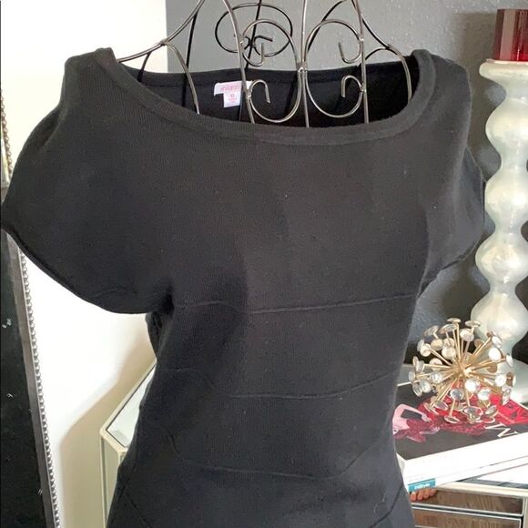 Xhilaration Black mini bodycon dress | black |  size XS - Picture 8 of 9